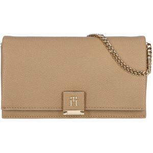 Tommy Hilfiger Umhängetasche TH Her Flap W/Chain safari canvas