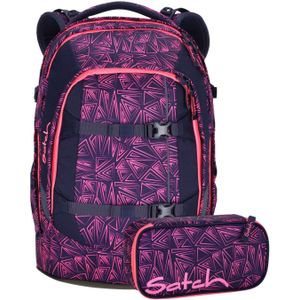 Satch Schulrucksack Set 2tlg. Pack pink bermuda