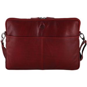Sattlers & Co. Laptophülle The Barn Mick L 16"" red