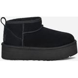 UGG Classic Ultra Mini Plateau-Boot für Kinder | UGG EU in Black, Größe 31, Veloursleder