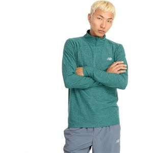 New Balance Space Dye Quarter Zip Shirt Heren