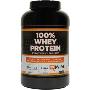 QWIN 100% Whey Protein 2.4 kg Strawberry