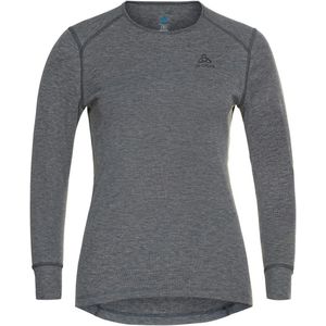 Ondershirt Odlo Women BL Top Crew Neck LS Active Warm Eco Odlo Steel Grey Melange