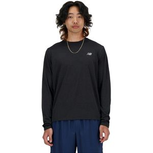 New Balance Athletics T-shirt Met Lange Mouwen Zwart Man