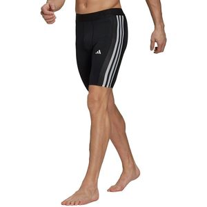 adidas TechFit 3 Stripes Short Tight Heren