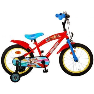 Paw Patrol Jongensfiets 16 inch - Rood/Blauw