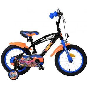 Hot Wheels Kinderfiets - Jongens - 14 inch - Zwart Oranje