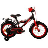 Volare Thombike Jongensfiets 14 inch - Zwart/Rood