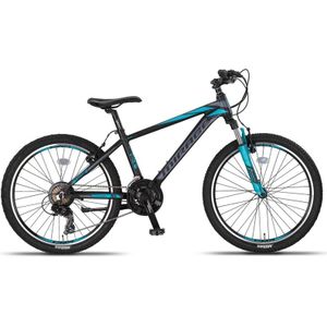 Umit Mirage Mountainbike 24 inch 21V - Zwart/Blauw