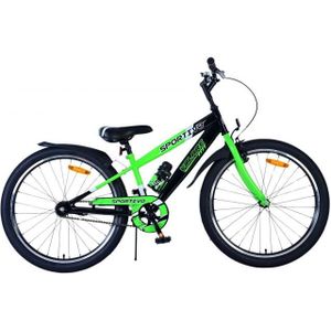 Volare Sportivo Kinderfiets - Jongens - 24 inch - Zwart Groen