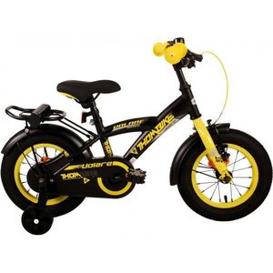 Volare Thombike Jongensfiets 12 inch - Zwart Geel