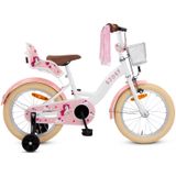 SJOEF Dolly Meisjesfiets 16 inch - Wit