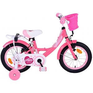 Volare Ashley Kinderfiets 14 inch - Roze/Rood