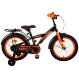 Volare Thombike Jongensfiets 16 inch - Zwart/Oranje