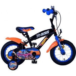 Hot Wheels Kinderfiets - Jongens - 12 inch - Zwart Oranje