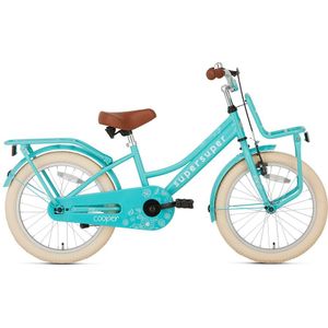 SuperSuper Cooper Meisjesfiets 18 inch - Turquoise