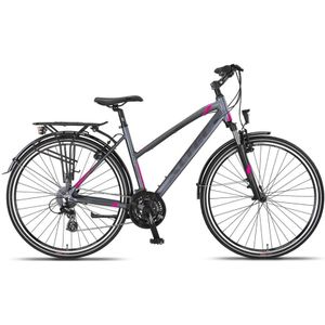 Altec Legarda Damesfiets 28 inch 24V - Antraciet/Roze