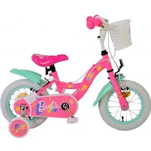 Barbie Kinderfiets - Meisjes - 12 inch - Roze - Twee