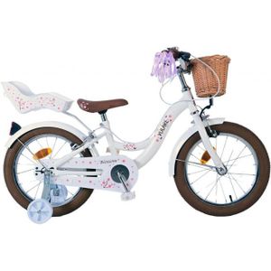 Volare Blossom Kinderfiets - Meisjes - 16 inch - Wit - Twee