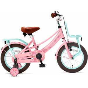 SuperSuper Lola 14 inch Meisjesfiets - Roze/Turquoise