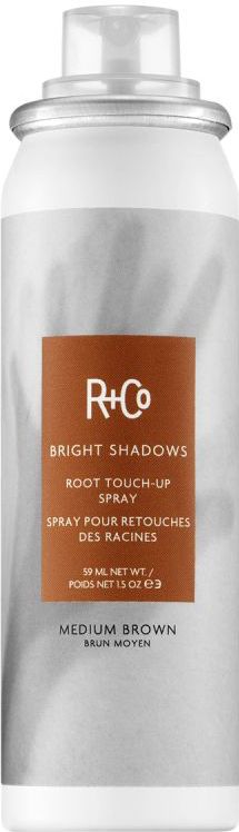 R+Co Bright Shadows Root Touch-Up Spray Medium Brown (59ml)