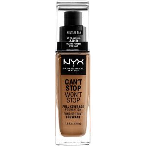 NYX Professional Makeup Cant Stop Wont Stop Foundation 12.7 Neutral Tan
