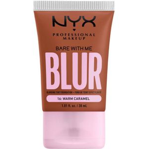 NYX Professional Makeup Bare With Me Blur Tint Foundation 16 Warm Caramel (30 ml)