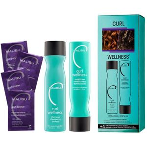 Malibu C - Curl Wellness - Shampoo en Conditioner Set - 266ml - Voor Krullend Haar
