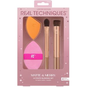 Real Techniques Matte & Merry Ultimate Blending Kit, 4-delige Limited Edition Gift Set