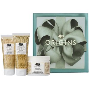 Origins Wrapped To Invigorate Ginger Body Wash, Scrub & Cream (200 + 2 x 100 ml)