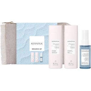 KERASILK Repairing Travel Set - Blauw - Haarverzorging - 3 Stuks