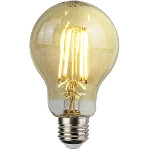 LED Filament amber lamp 8W A60 E27 Dimbaar - 2500K | Warm wit
