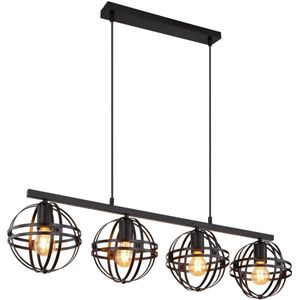 Hanglamp TAMARA 20.0 cm 4-lichts Zwart