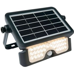 LED Bouwlamp op Solar | Bewegingssensor | 5 Watt | 4000K - Naturel wit