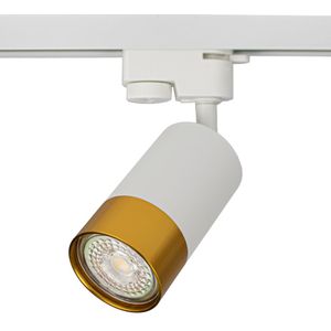 LED 1-fase Railspot | Wit en Goud | GU10 fitting