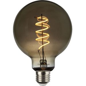 LED Filament Globe lamp Smoked - spiraal | 95mm | 4 Watt | Dimbaar | 2200K - Extra warm