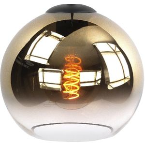 High Light | Glazen lampenkap rond | Semi Goud Glas | Ø25 cm