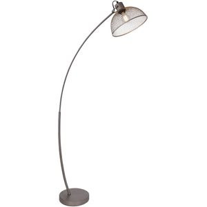 LED Metalen Vloerlamp - E27 fitting - Chroom - Lubbock