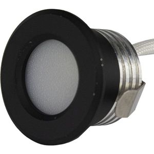 LED Veranda inbouwspot | Mini | Ø31mm | 1.5 W | Dimbaar - Zwart