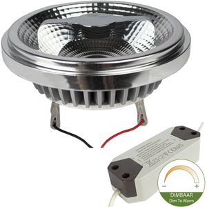 LED Spot AR111 Reflector | 12 watt | Dimbaar | 45°| Dim to Warm