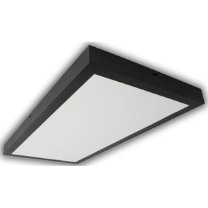 Opbouw LED Paneel 30x60cm | 30W | Zwart | 4500K - Naturel wit