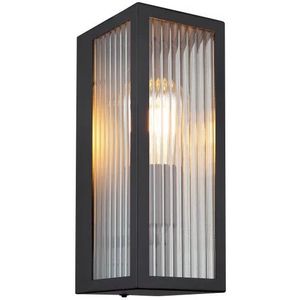 Wandlamp buiten vierkant | Aluminium en glas | E27 fitting | Gundula
