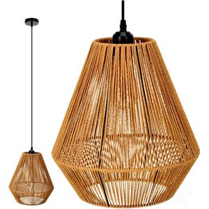 LED Hanglamp E27 bamboe 33cm Sibu
