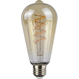Highlight - LED Filament globe lamp | Amber | ST64 | 9 Watt | Dimbaar | 2200K - Extra warm