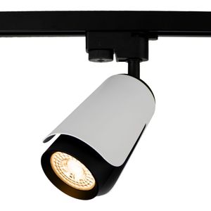 LED 1-fase railspot rond | Tulip | GU10 fitting | Zwart / Wit