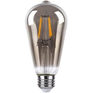 LED Smoked Filament lamp | 6W | ST64 | 3-step Dimbaar | E27 | 2700K - Warm wit