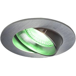 Smart Tuya Inbouwspot Zilver 5W | Rond | 73 mm | 2700-6500K en full-colour