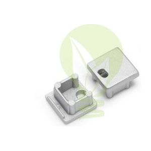Eindkapje met kabelopening | Voor 10mm Opbouw profiel | 2 stuks