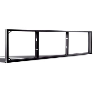 Zwart Opbouwframe | Clicksysteem | voor backlight LED paneel 120x30mm