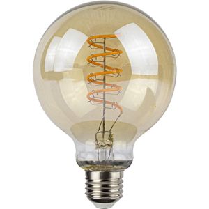 Highlight - LED Filament globe lamp | Amber | G80 | 9 Watt | Dimbaar | 2200K - Extra warm